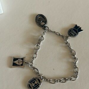 Vintage Silver Tops Winner School Girl Charm Bracelet